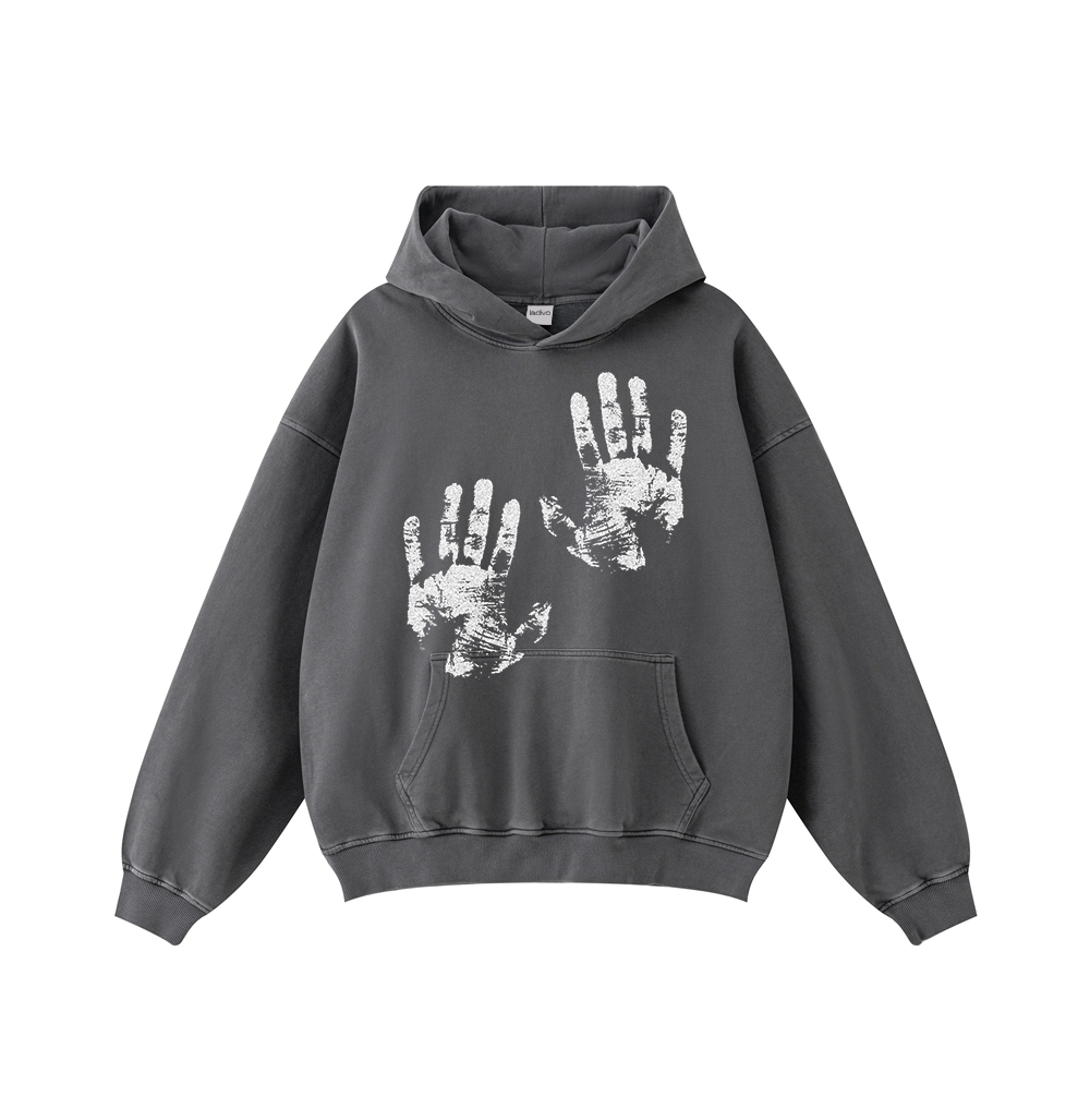 HANDS HOODIE (IRON) - obrazek 3