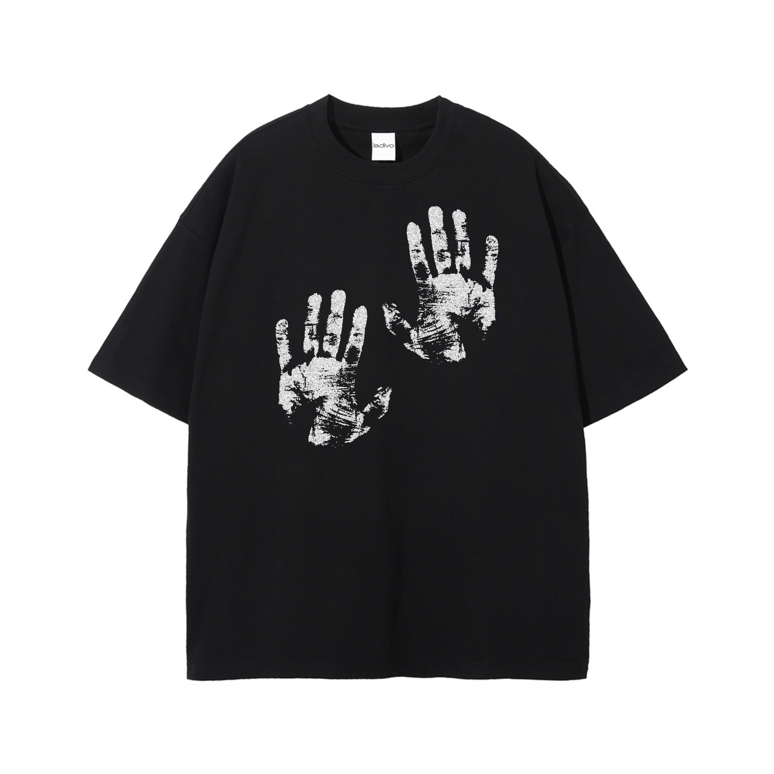 HANDS T-SHIRT (BLACK) - obrazek 3